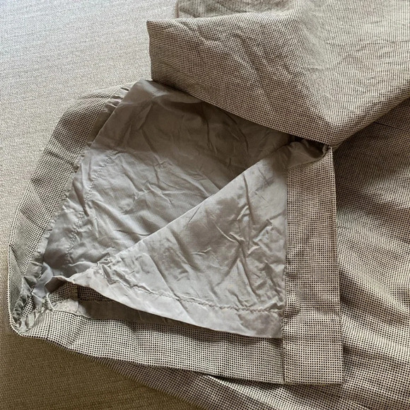 Burberry Vintage Burberry’s Pleated Wool Silk Pencil Skirt Gray Black Size 6P - Picture 12 of 16